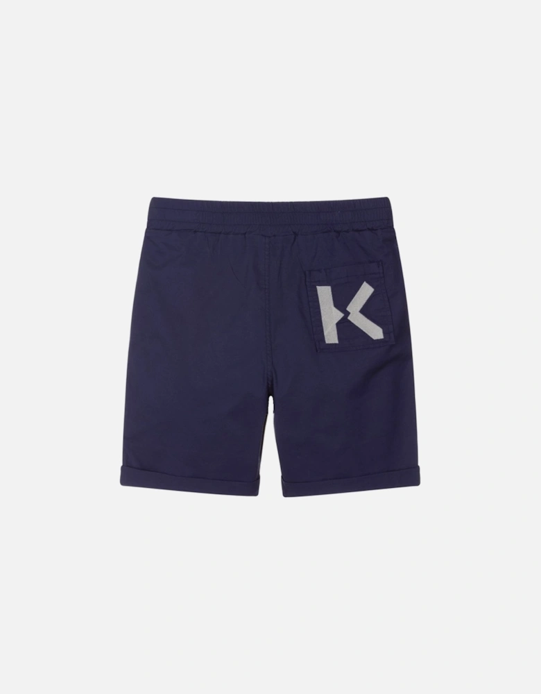 Kids Embroidered Logo Shorts