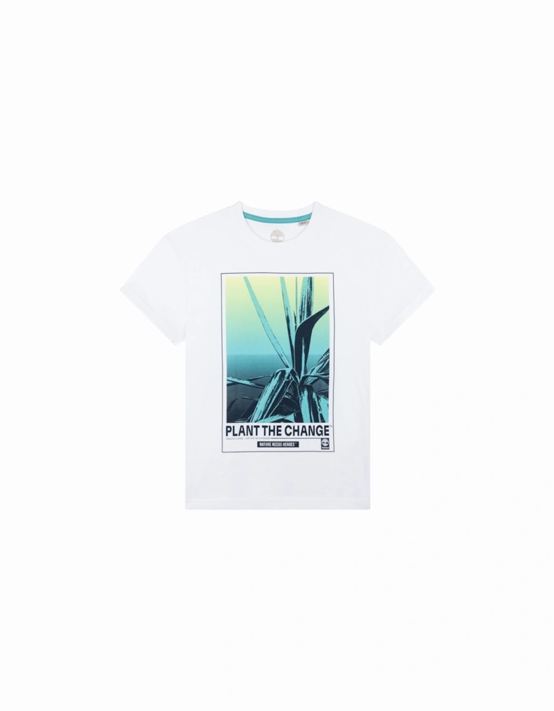 Kids Graphic Print T-shirt White