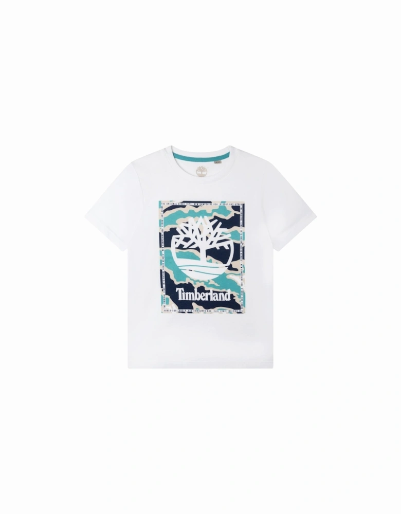 Kids Logo Print T-shirt White