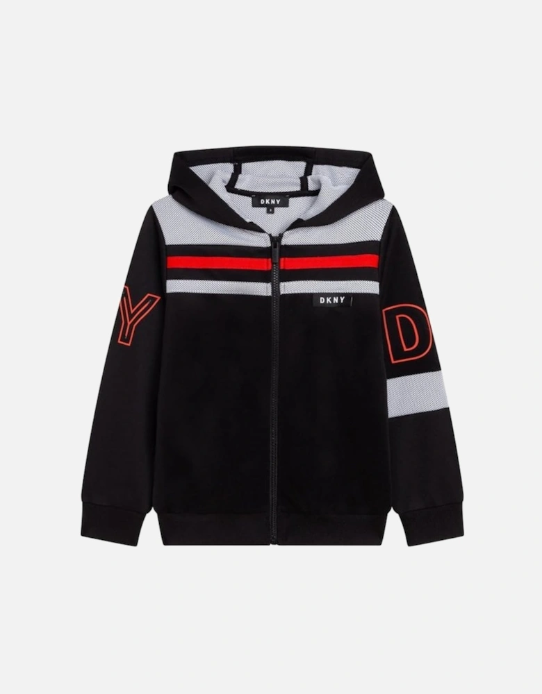 boys Stripe Zip Hoodie