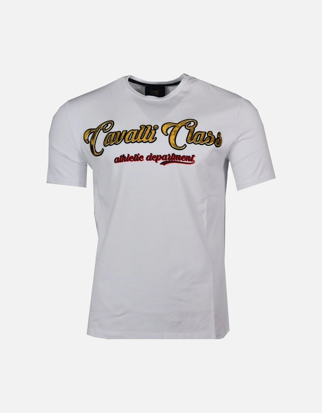 Cavalli Class Raised Logo T-Shirt White, 3 of 2