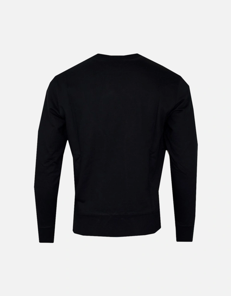Jeans Couture Logo Crew-neck Sweatshirt Black