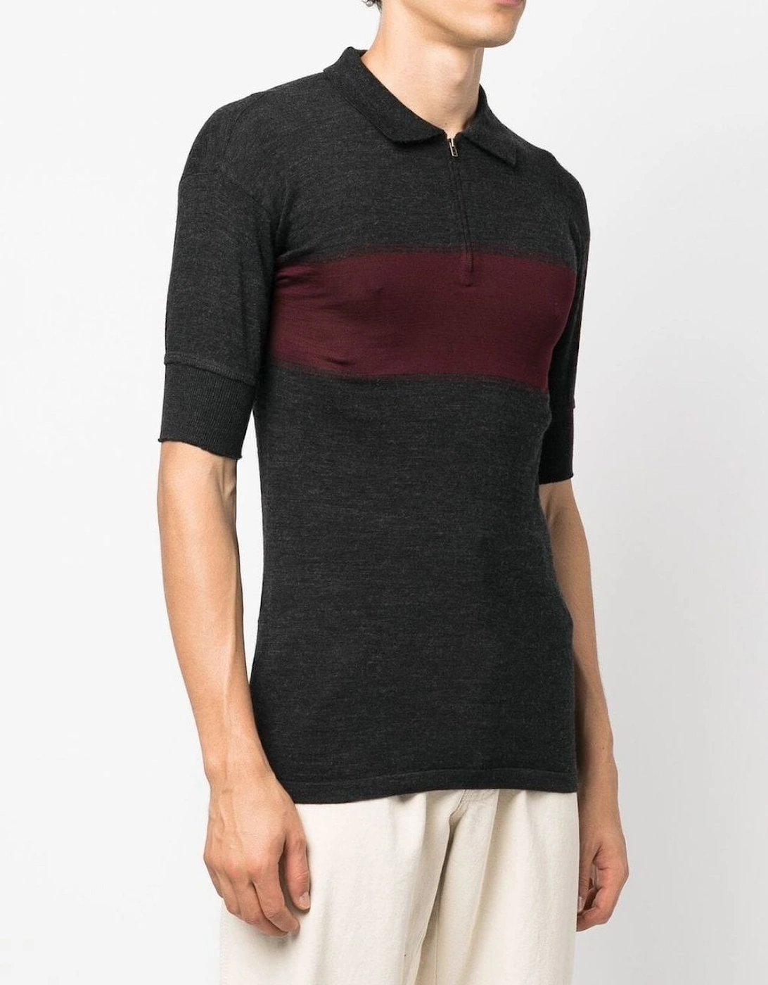 Knitted Zip Polo