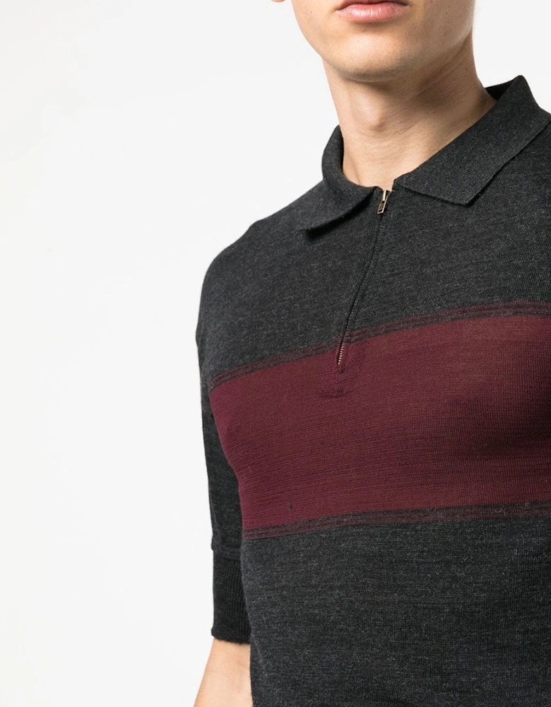 Knitted Zip Polo