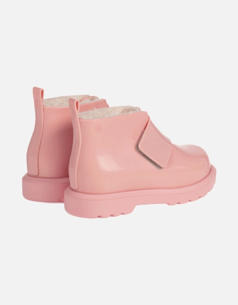 Pink Velcro Strap Over Boots