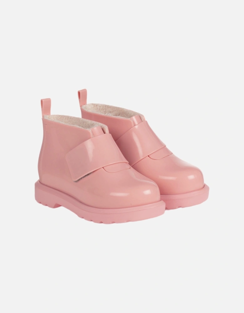 Pink Velcro Strap Over Boots