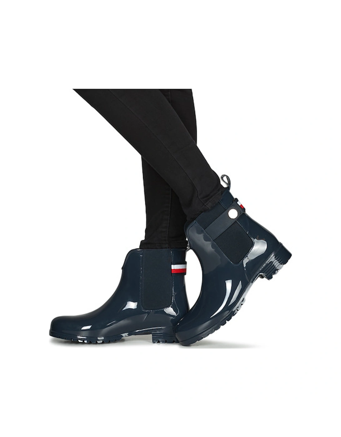 Ankle Rainboot With Metal Detail