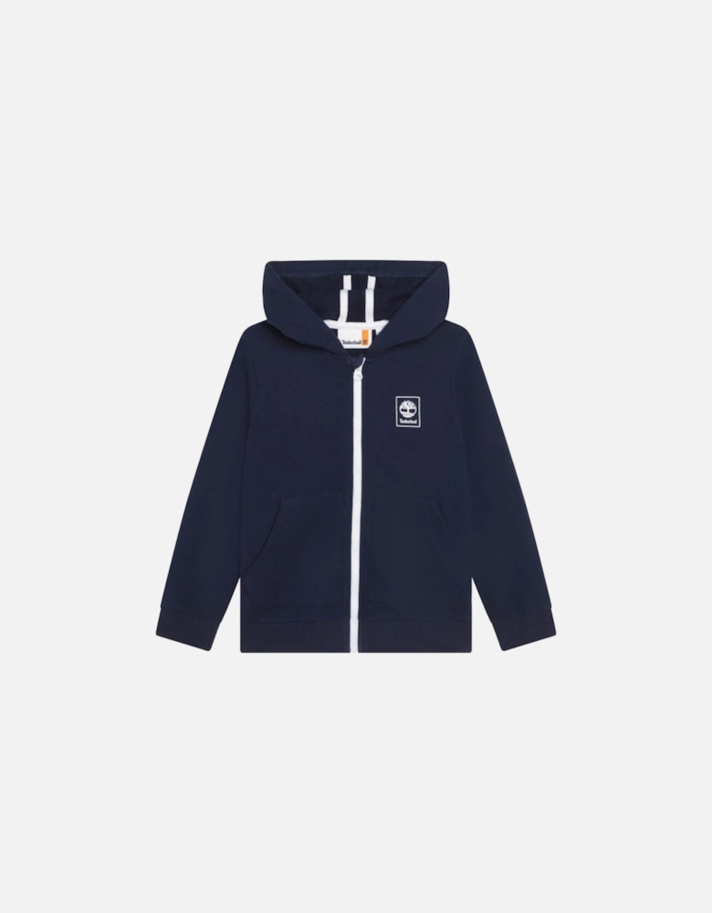 Kids Square Classic Logo Hoodie Navy