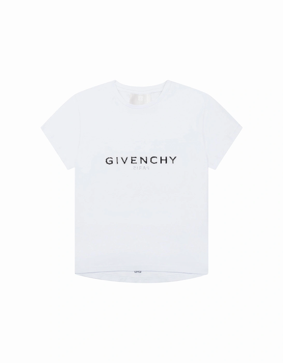 Girls Reverse Logo T-shirt White, 5 of 4