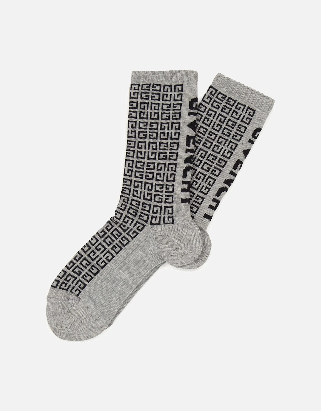 Kids Unisex Logo Socks Grey, 3 of 2