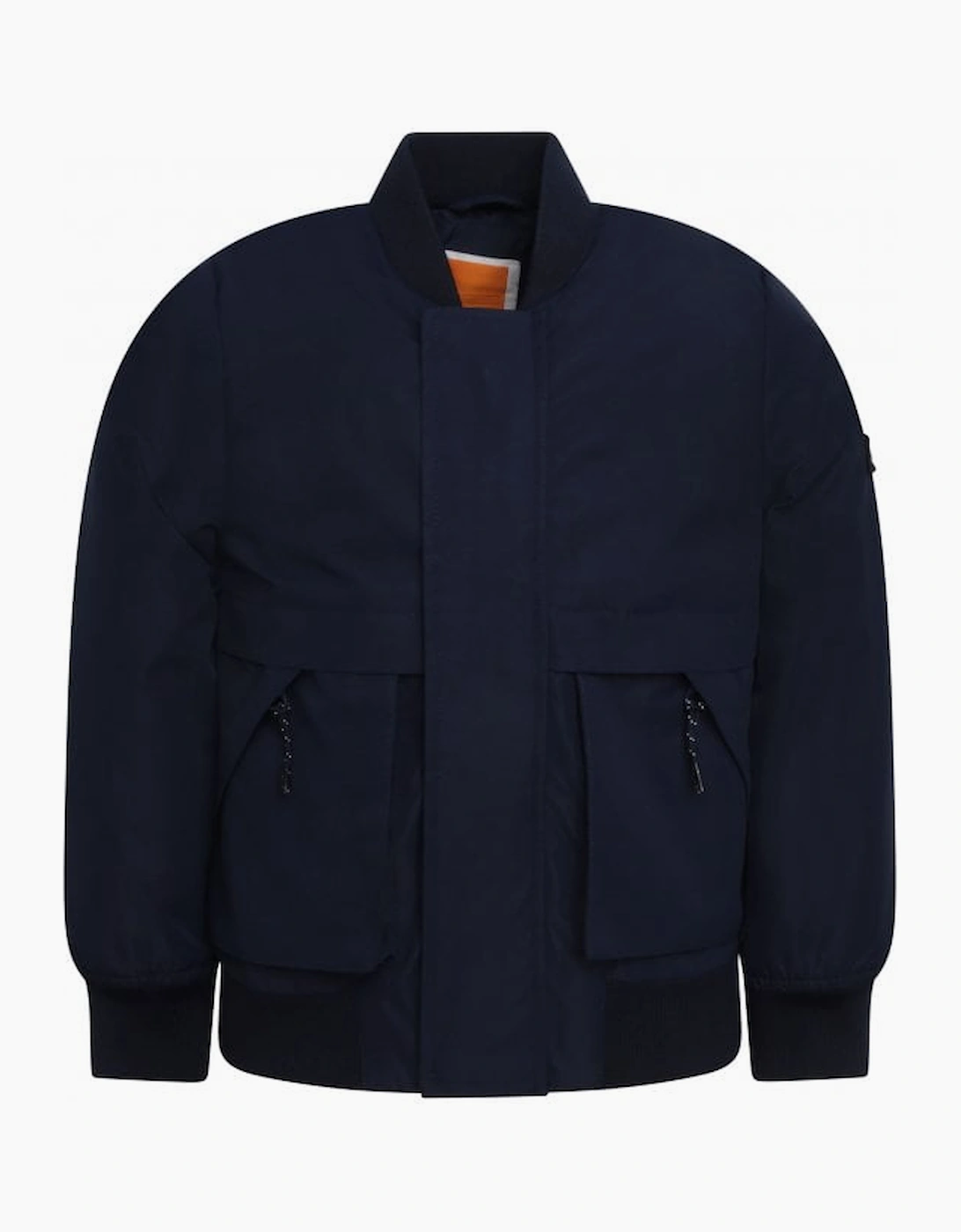 Timberland Kids Logo Patch Bomber Jacket Navy - Size: 4 years
