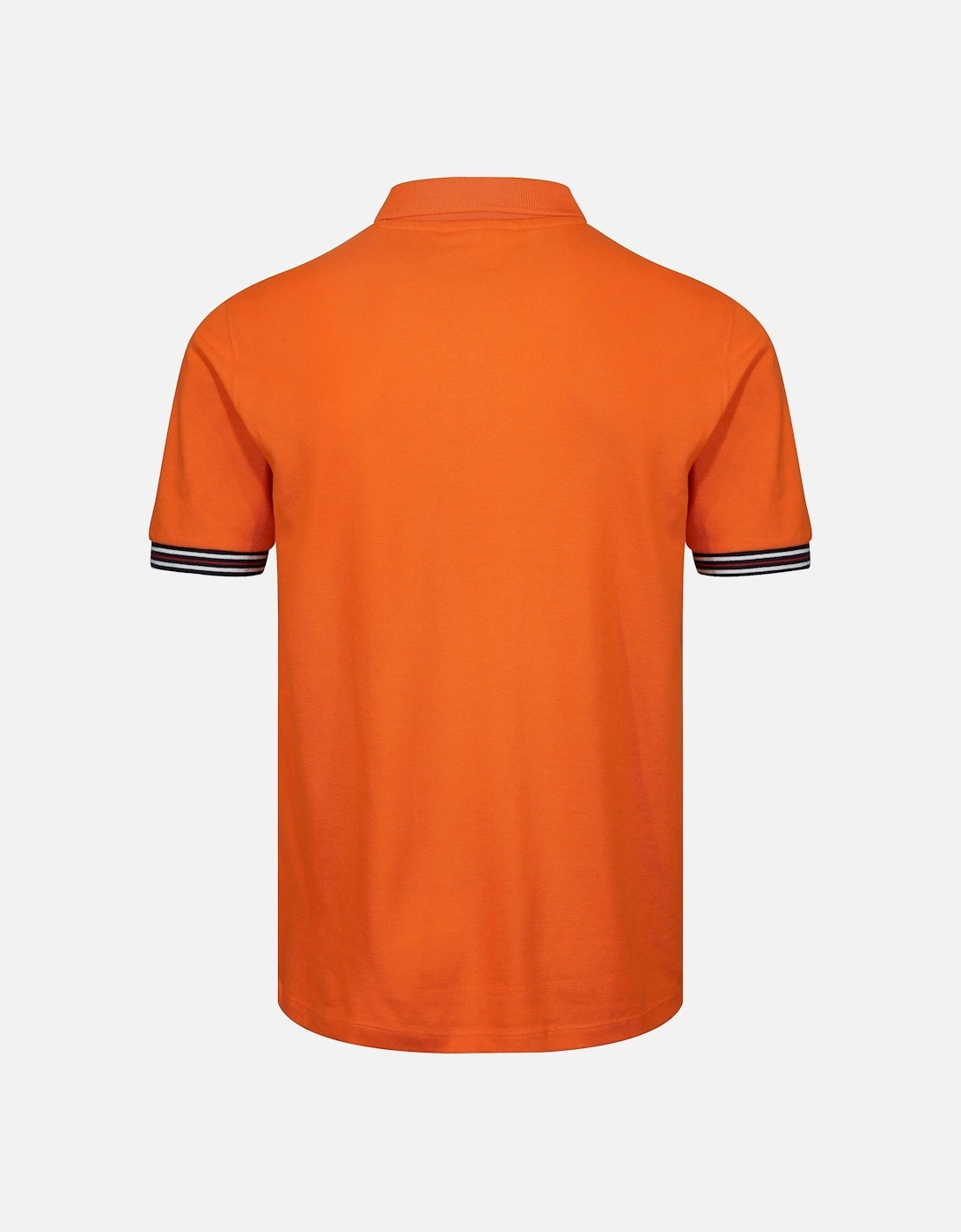 Omari Tipped Mens Polo Shirt - Mandarin Orange