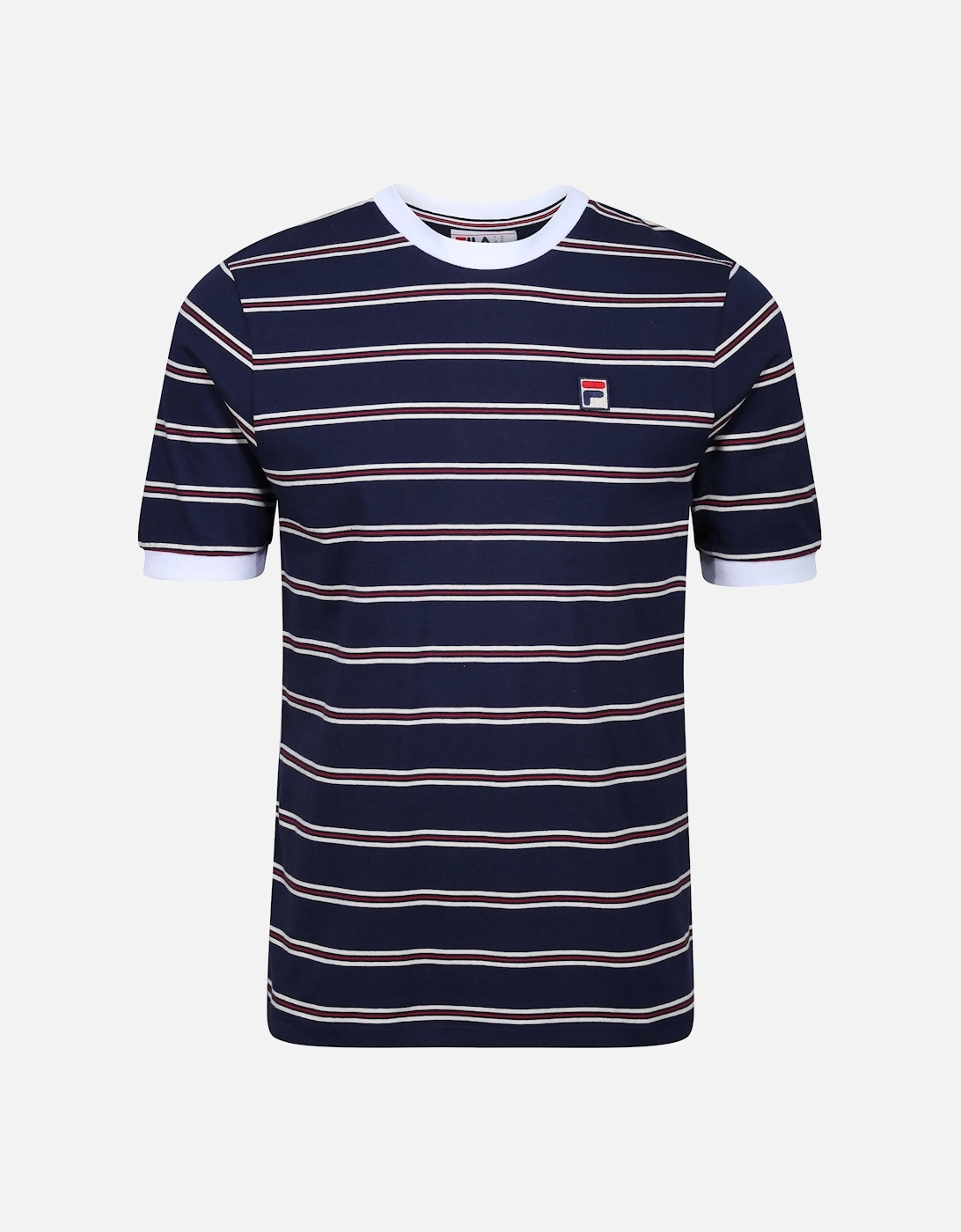 Santiago Ringer T-Shirt With Heritage Stripe - Navy/Egret, 4 of 3
