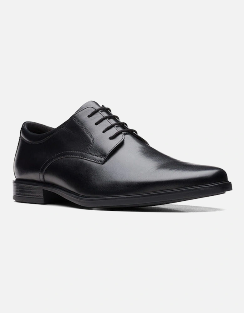 Howard Walk black leather extra wide fit