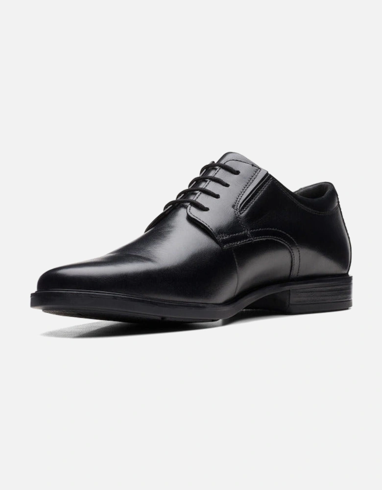 Howard Walk black leather extra wide fit