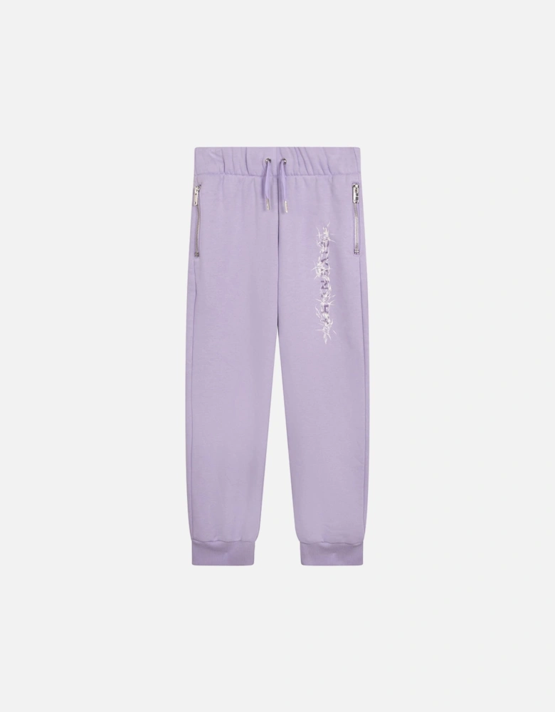 Girls Logo Joggers Purple