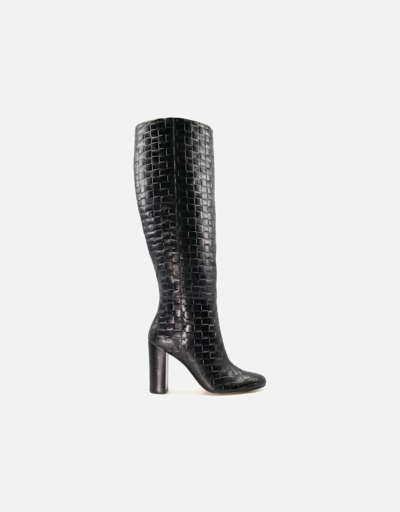 Ladies Sonoma - Woven-Leather Knee-High Boots