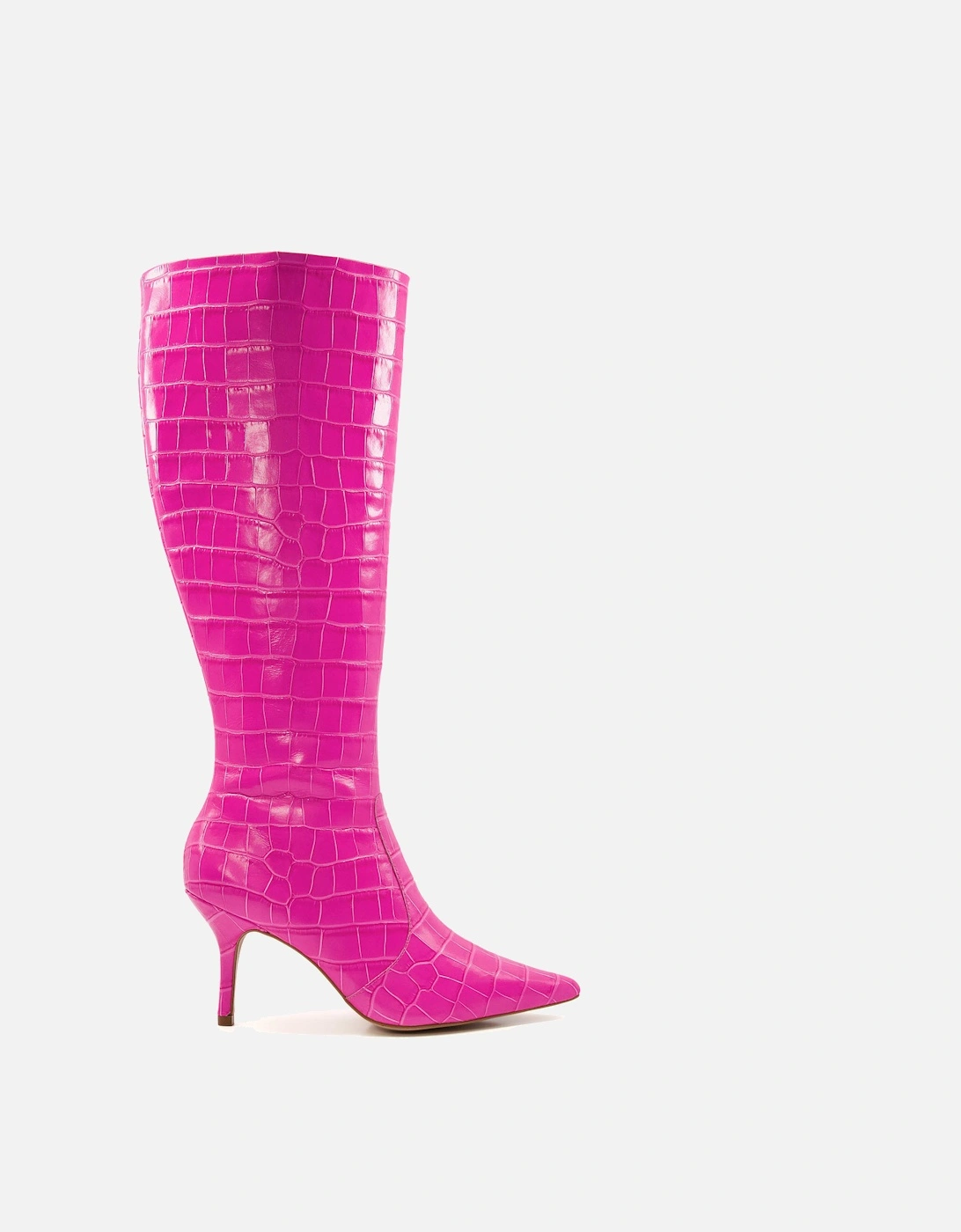 Ladies Spritz - Croc-Effect Leather Knee-High Boots