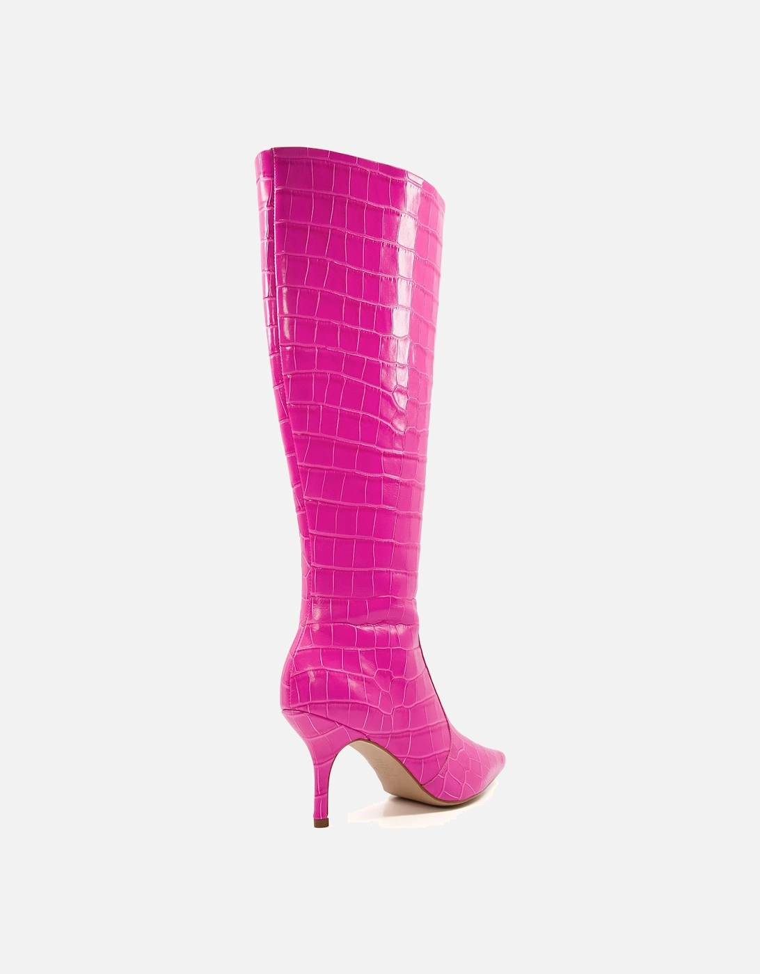 Ladies Spritz - Croc-Effect Leather Knee-High Boots