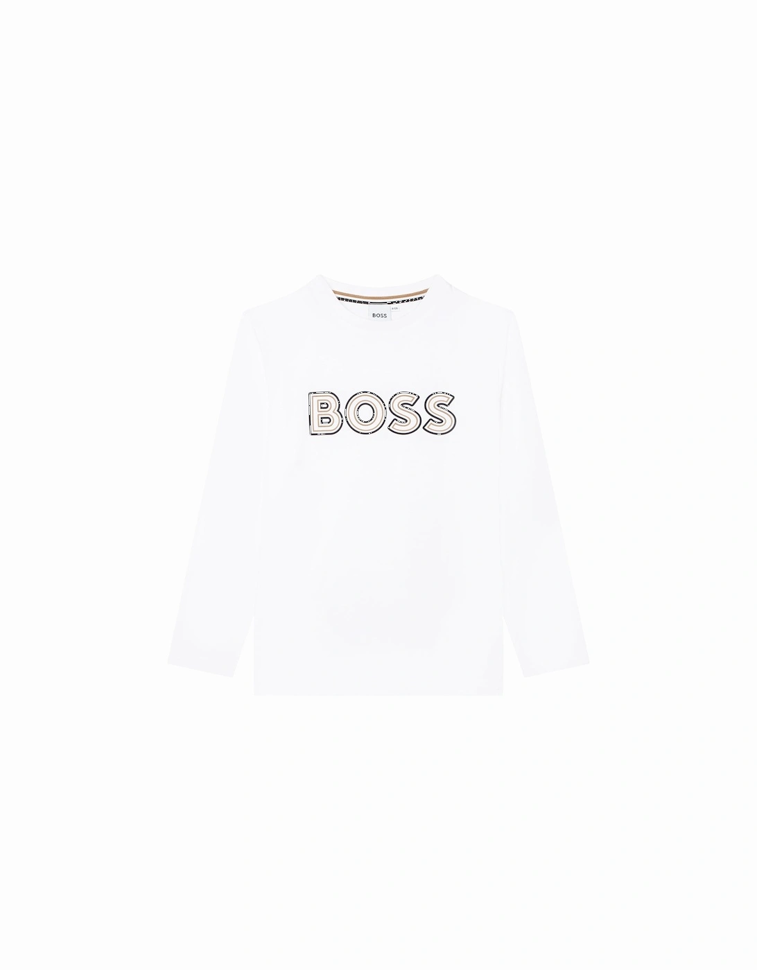 Boys Long Sleeved T-shirt White, 4 of 3