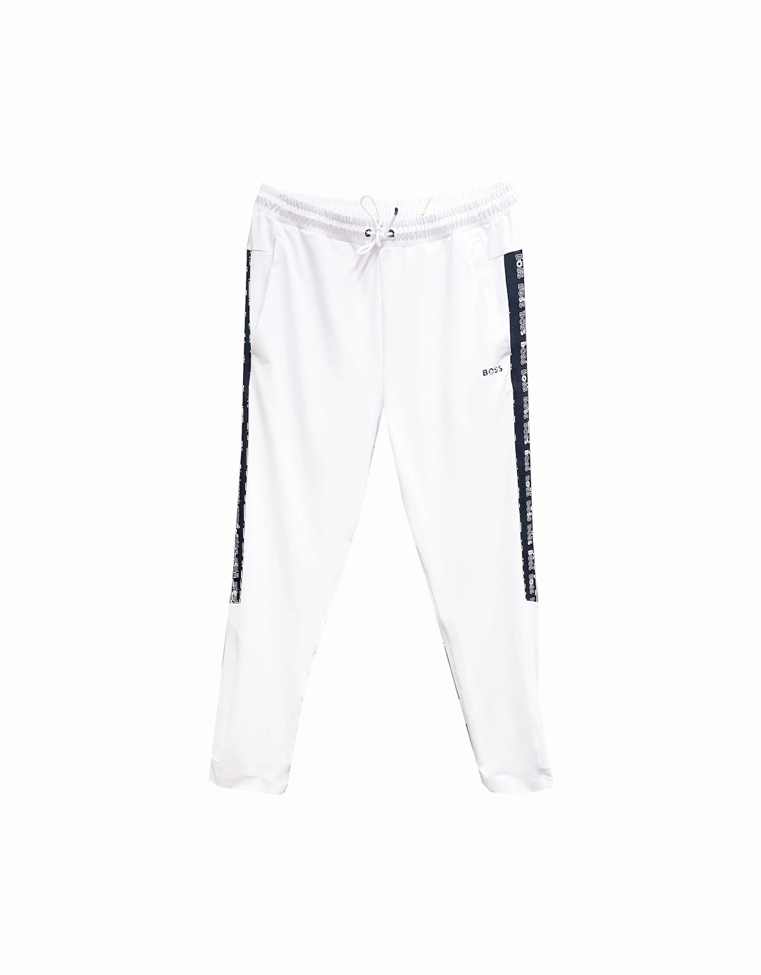 Men's White Hicon Gym Tracksuit Pants With Taping Logo, 3 of 2