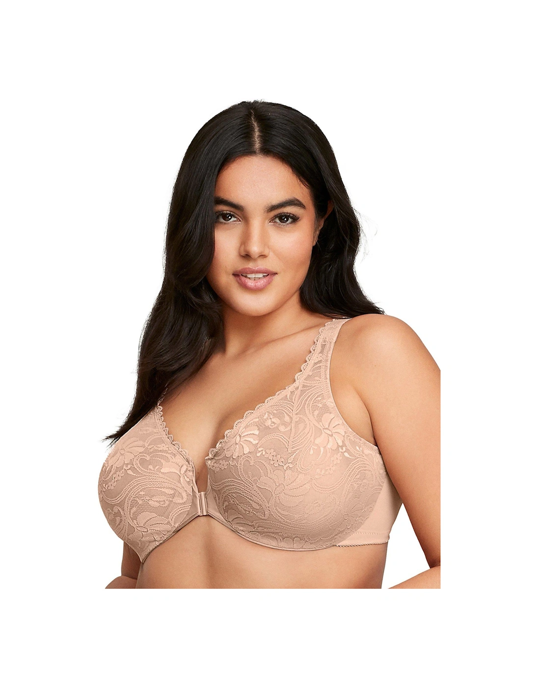 Wonderwire Front Close Stretch Lace Bra, 2 of 1