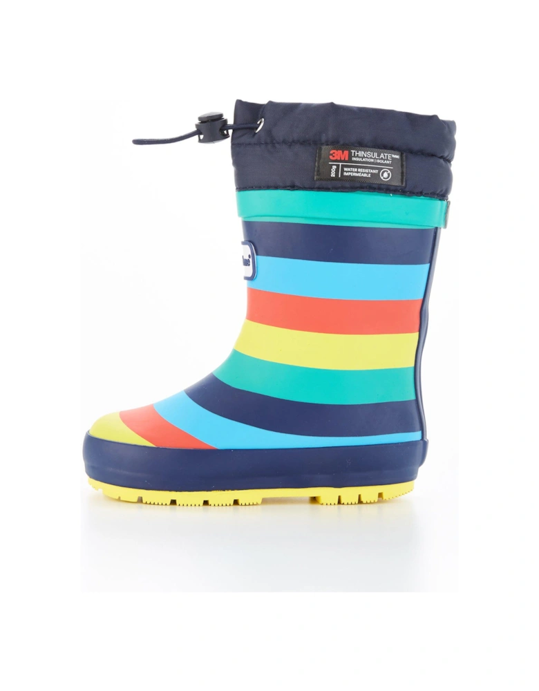 ToeZone Younger Boys Thinsulate™ Insulation Stripe Wellies - Multi