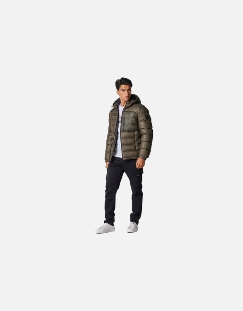 Emerick Khaki Puffer Jacket