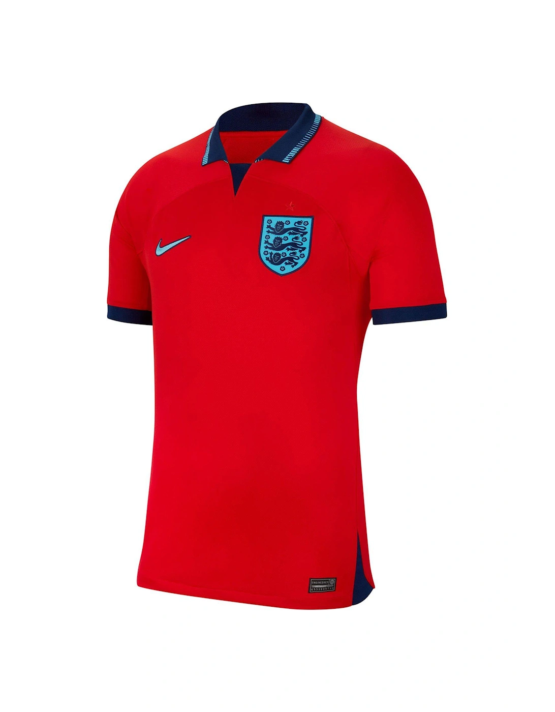 Junior England WC 2022 Away Short Sleeve Stadium Shirt - Red, 3 of 2
