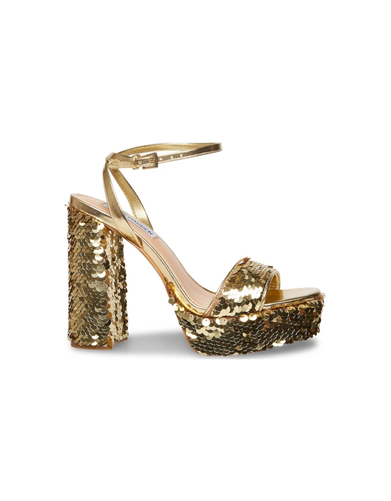 Lessa-s Platform Heeled Sandals - Gold