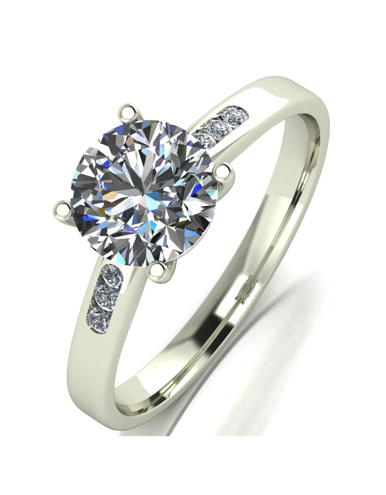 9ct White Gold 1.35ct Solitaire Ring