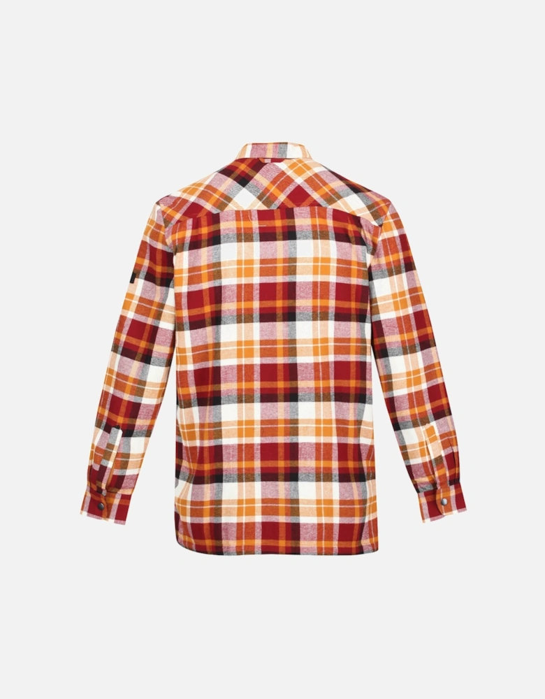 Mens Thamos Organic Cotton Check Long Sleeve Shirt