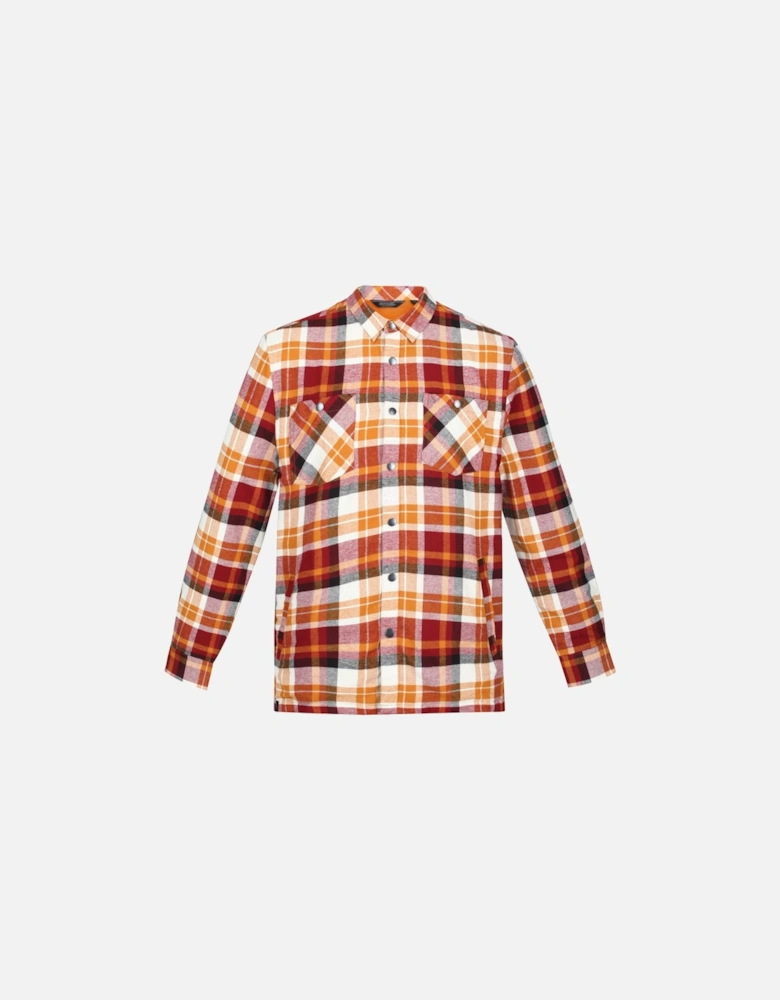 Mens Thamos Organic Cotton Check Long Sleeve Shirt