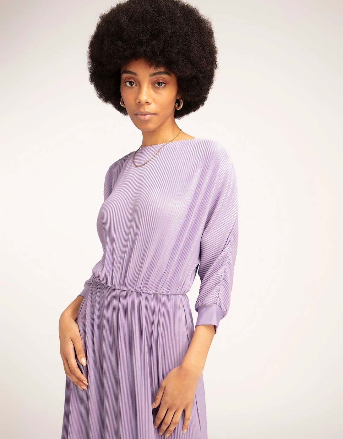 Hebe Midi Dress in Lilac, 5 of 4