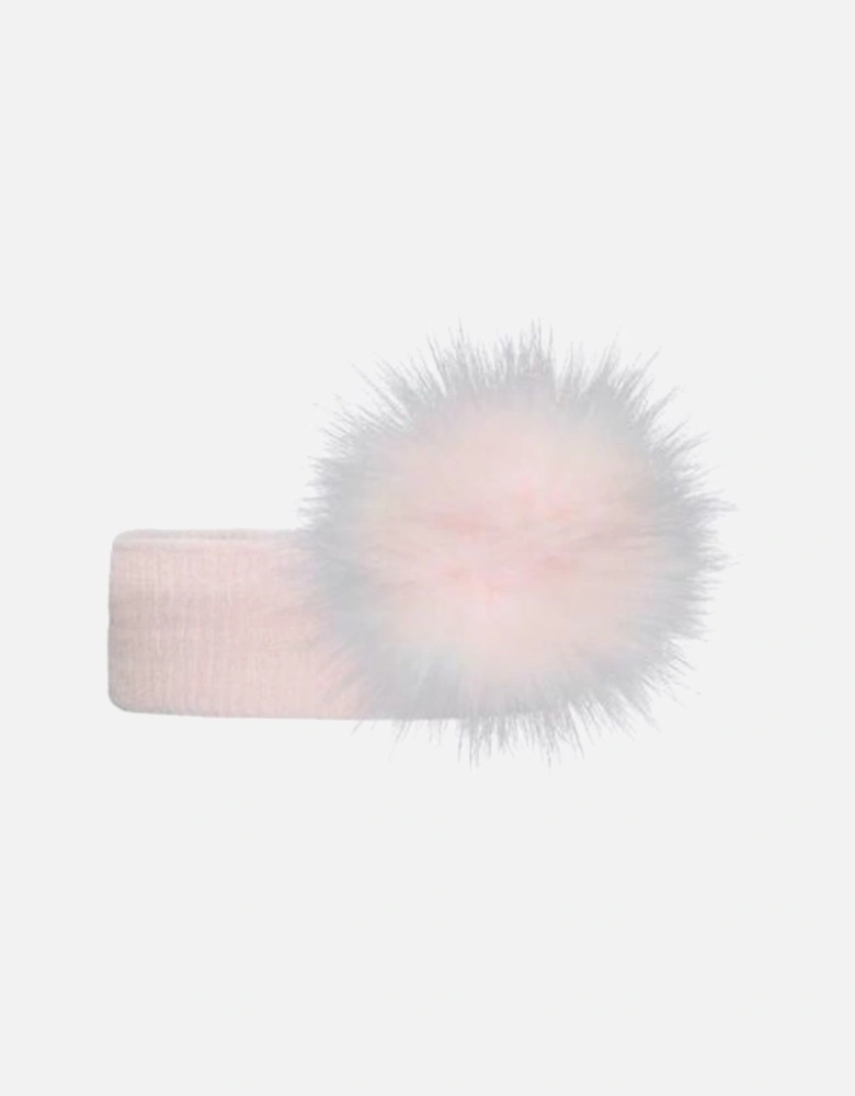Pink Pom Headband