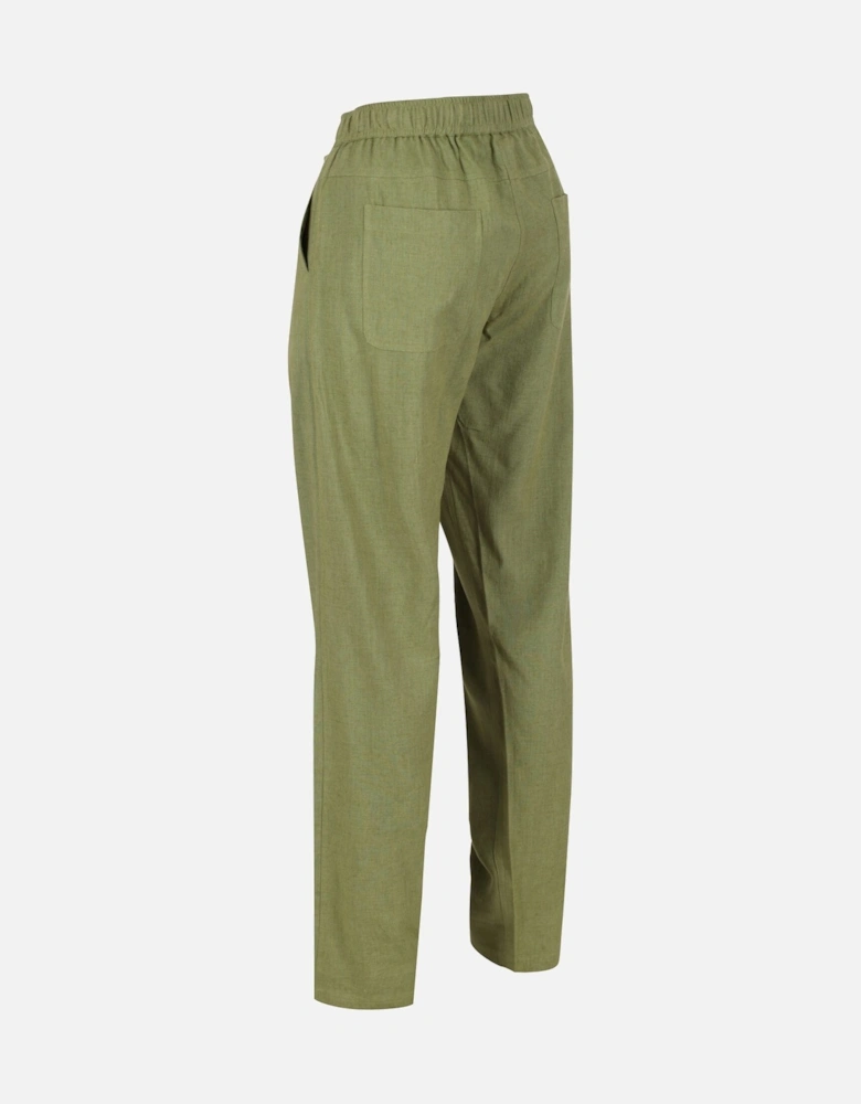 Womens/Ladies Maida Linen Trousers