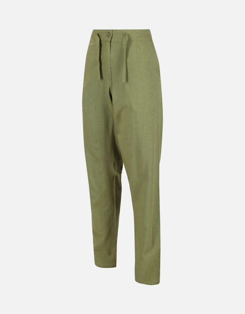 Womens/Ladies Maida Linen Trousers