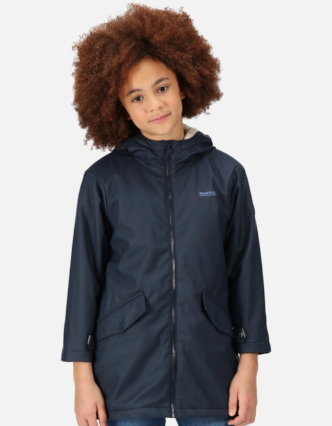 Girls Brynlee Long Insulated Water Repellent Coat, 5 of 4