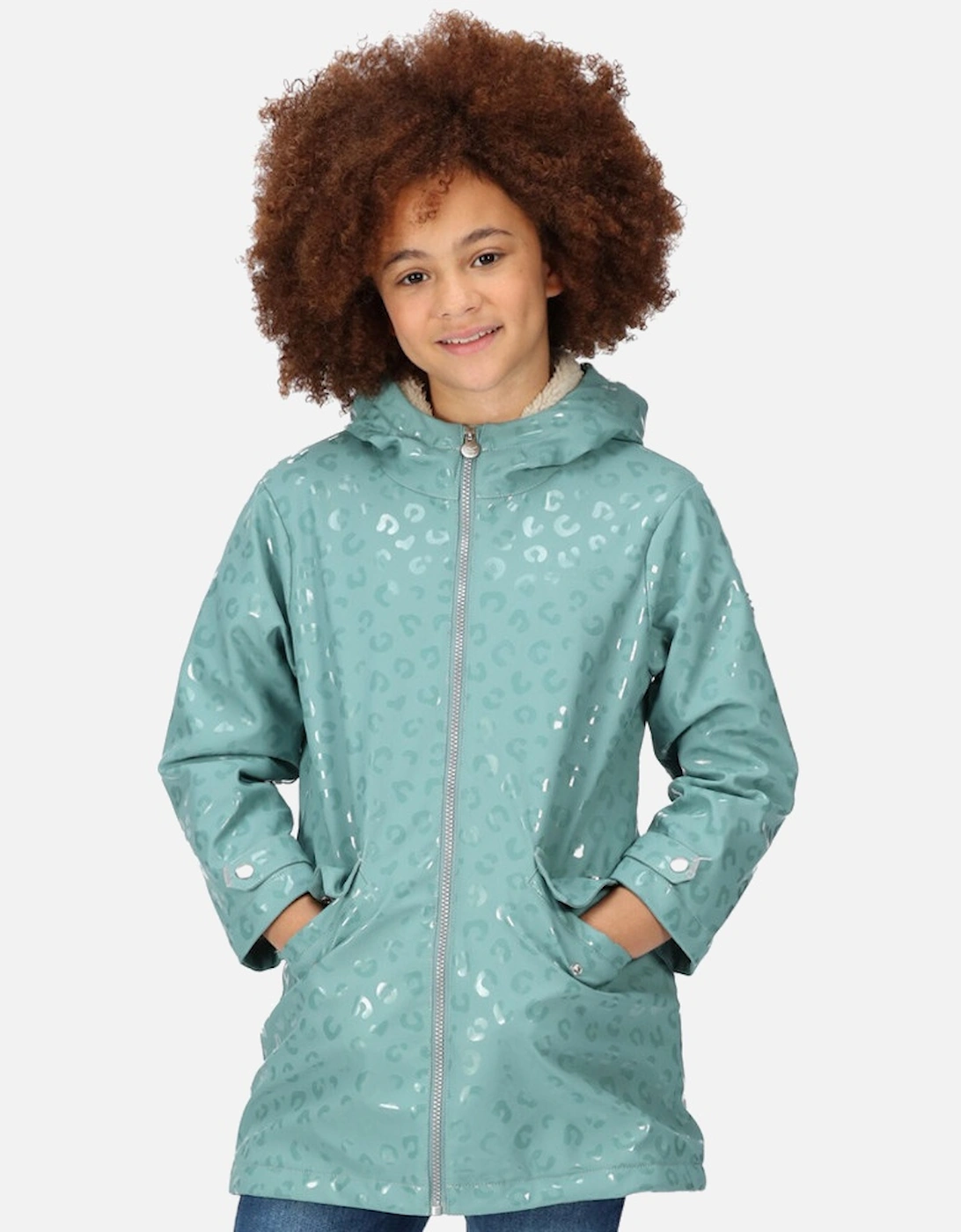 Girls Brynlee Long Insulated Water Repellent Coat, 5 of 4