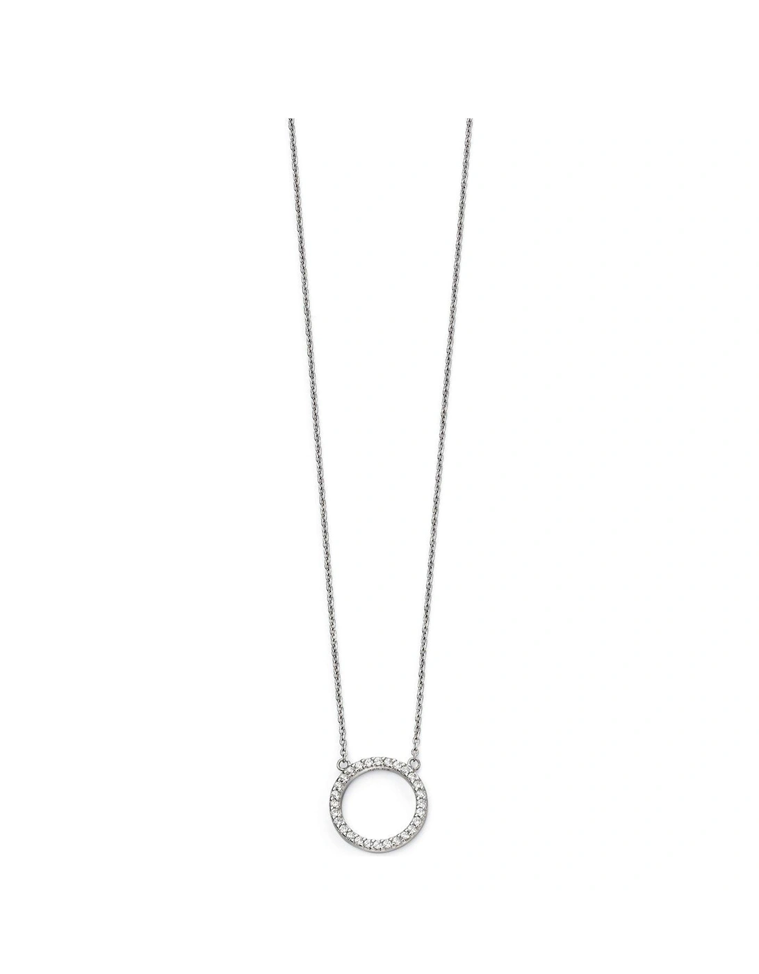 Open disc pave necklace, 2 of 1