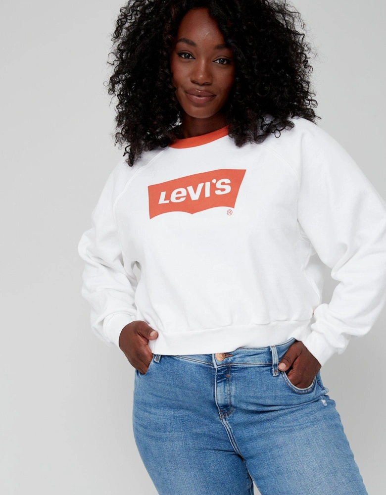 Levi's® Plus Vintage Raglan Crew - White