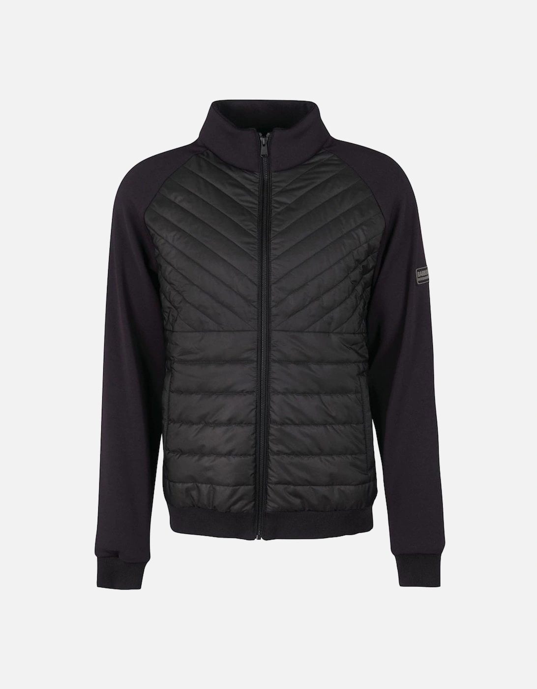 Black Nate Quilted Sweat Jacket., 3 of 2