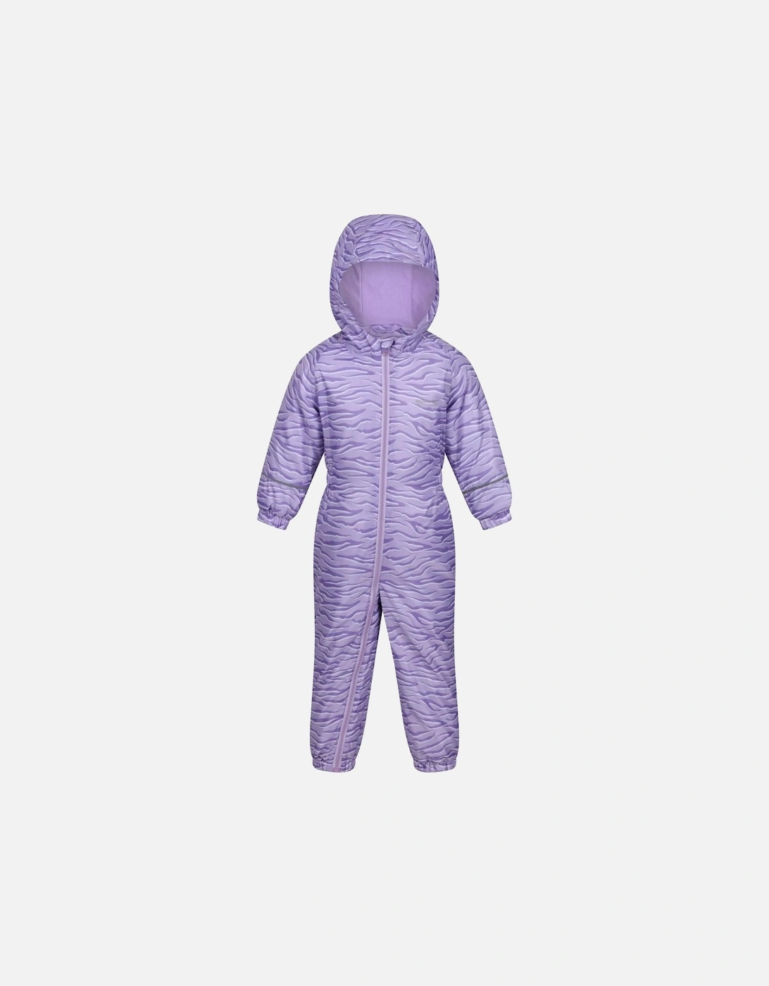 Childrens/Kids Splat II Zebra Print Waterproof Puddle Suit, 4 of 3