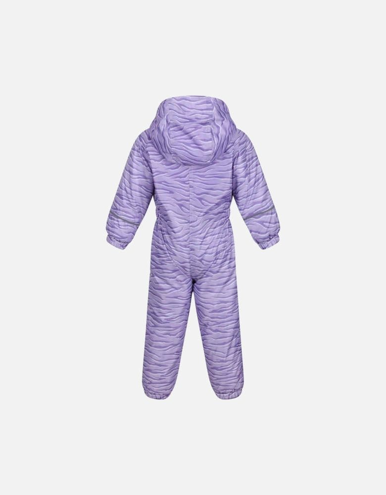 Childrens/Kids Splat II Zebra Print Waterproof Puddle Suit