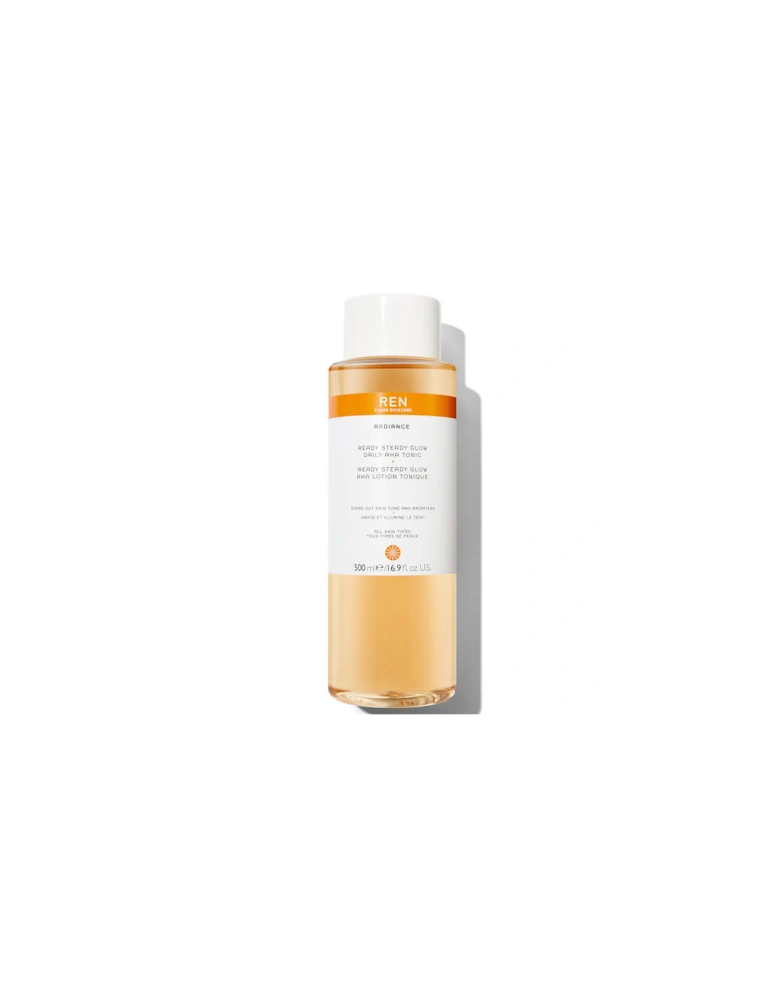 Supersize Ready Steady Glow Daily AHA Tonic 500ml (Worth £50.00) - REN Clean Skincare