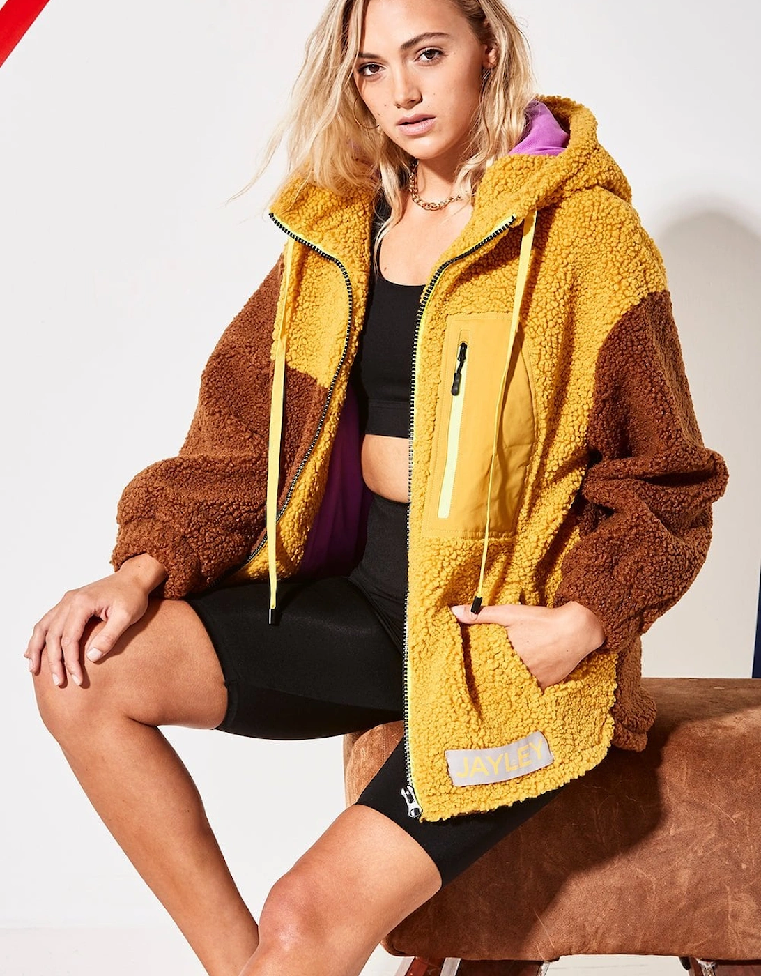 Faux Shearling Hooded Jacket, 4 of 3