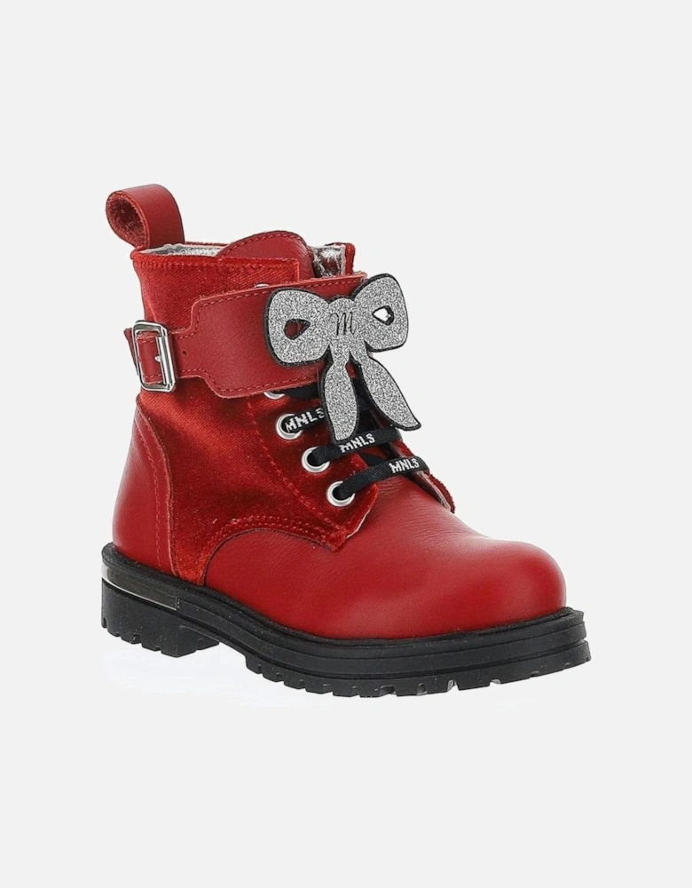 Girls Red Boots