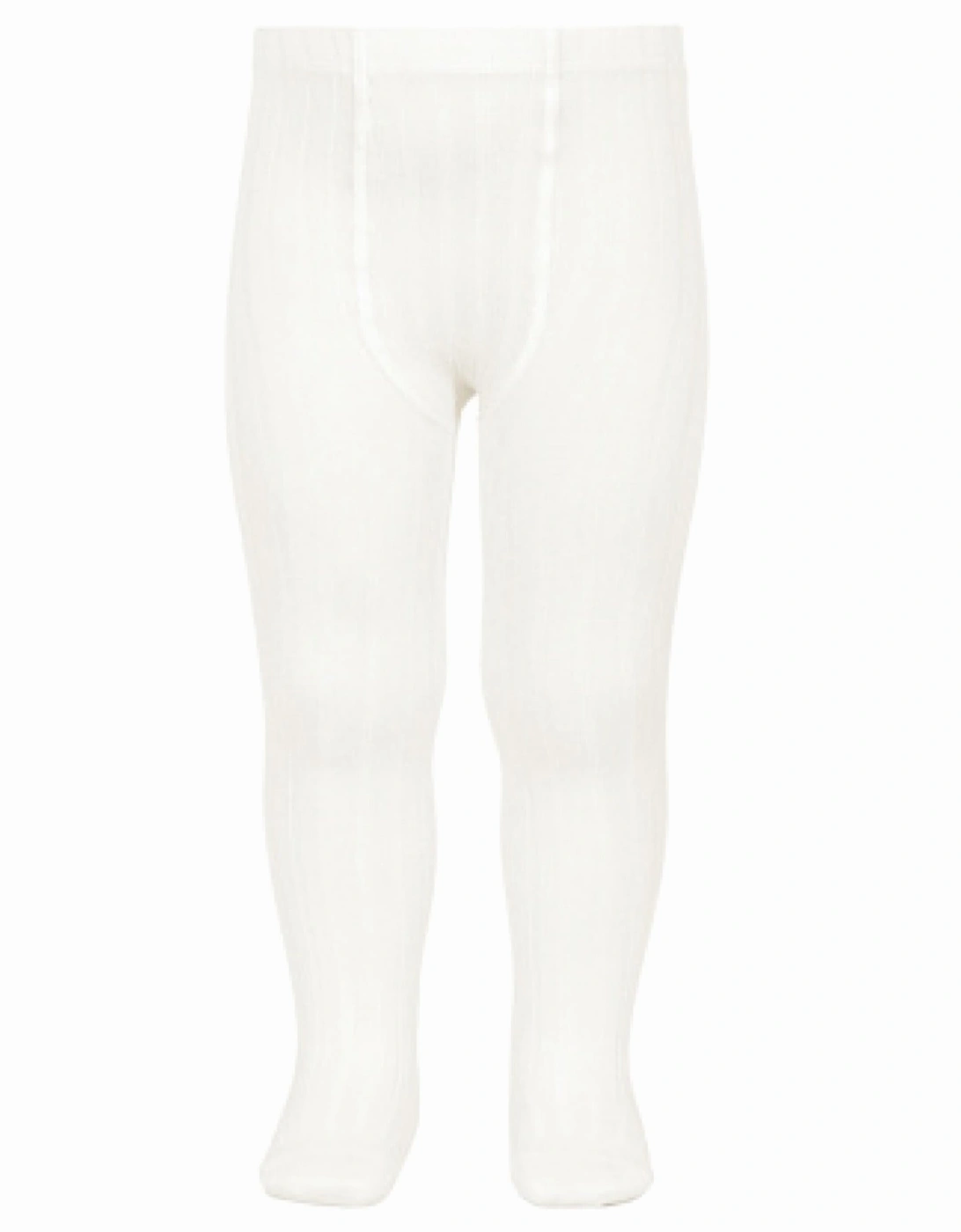 Ivory Ribbed Tights, 3 of 2