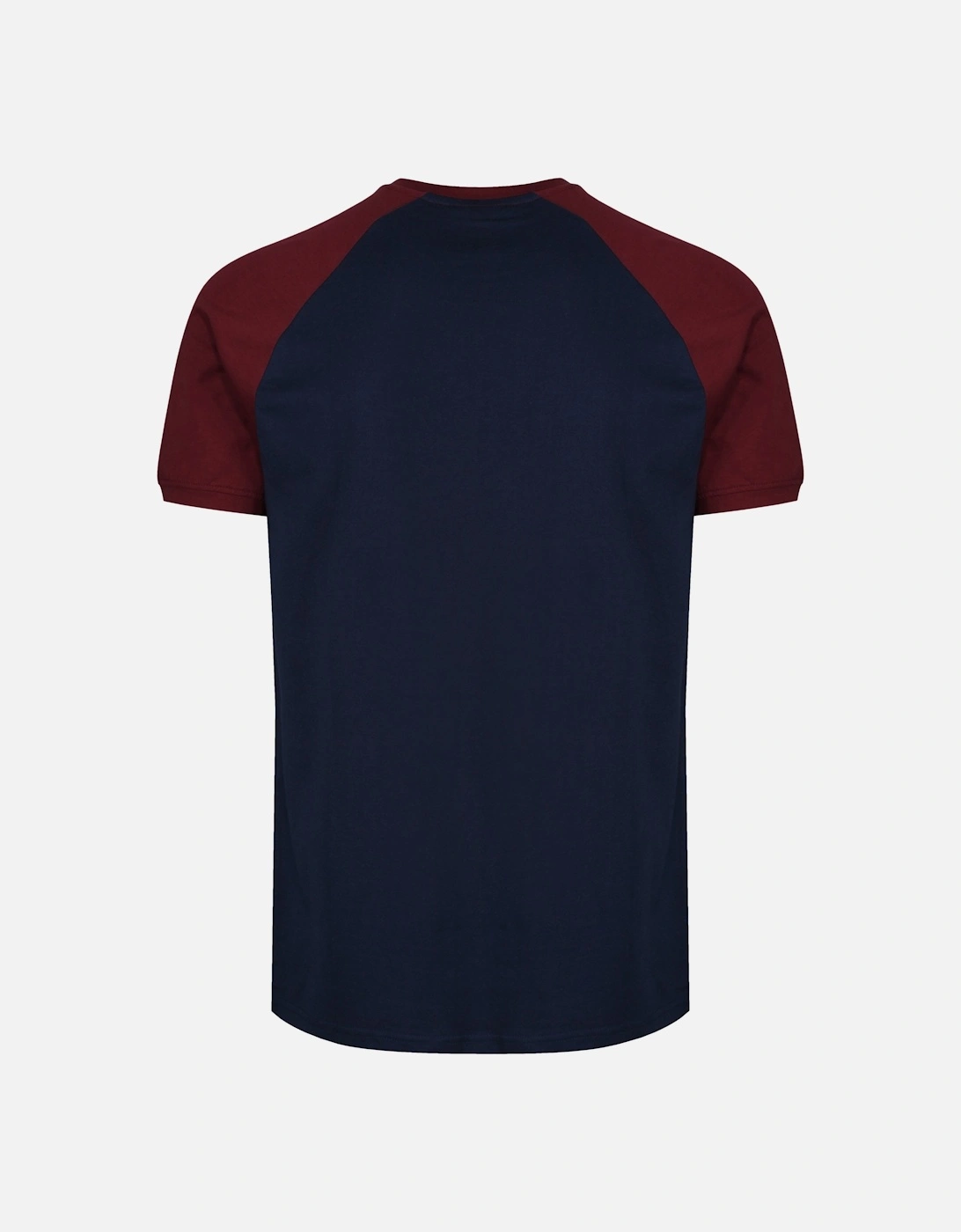 Cassina Crew Neck T-Shirt | Navy/Burgundy