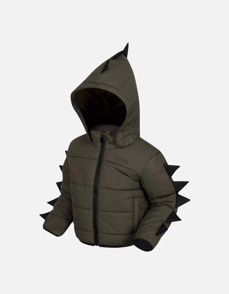 Childrens/Kids Dinosaur Padded Jacket